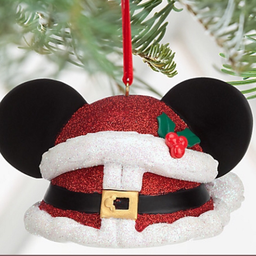 Disney Parks Santa Mickey Hand Painted Xmas Ornament - Picture 2 of 10
